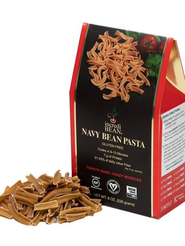 Navy Bean Gluten-Free Pasta-Tomato Basil for wholesale by Breads From Anna