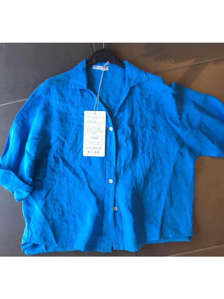 la maison des fibres naturelles - Wholesale Button Down Shirt - Women's - linen shirt 620984