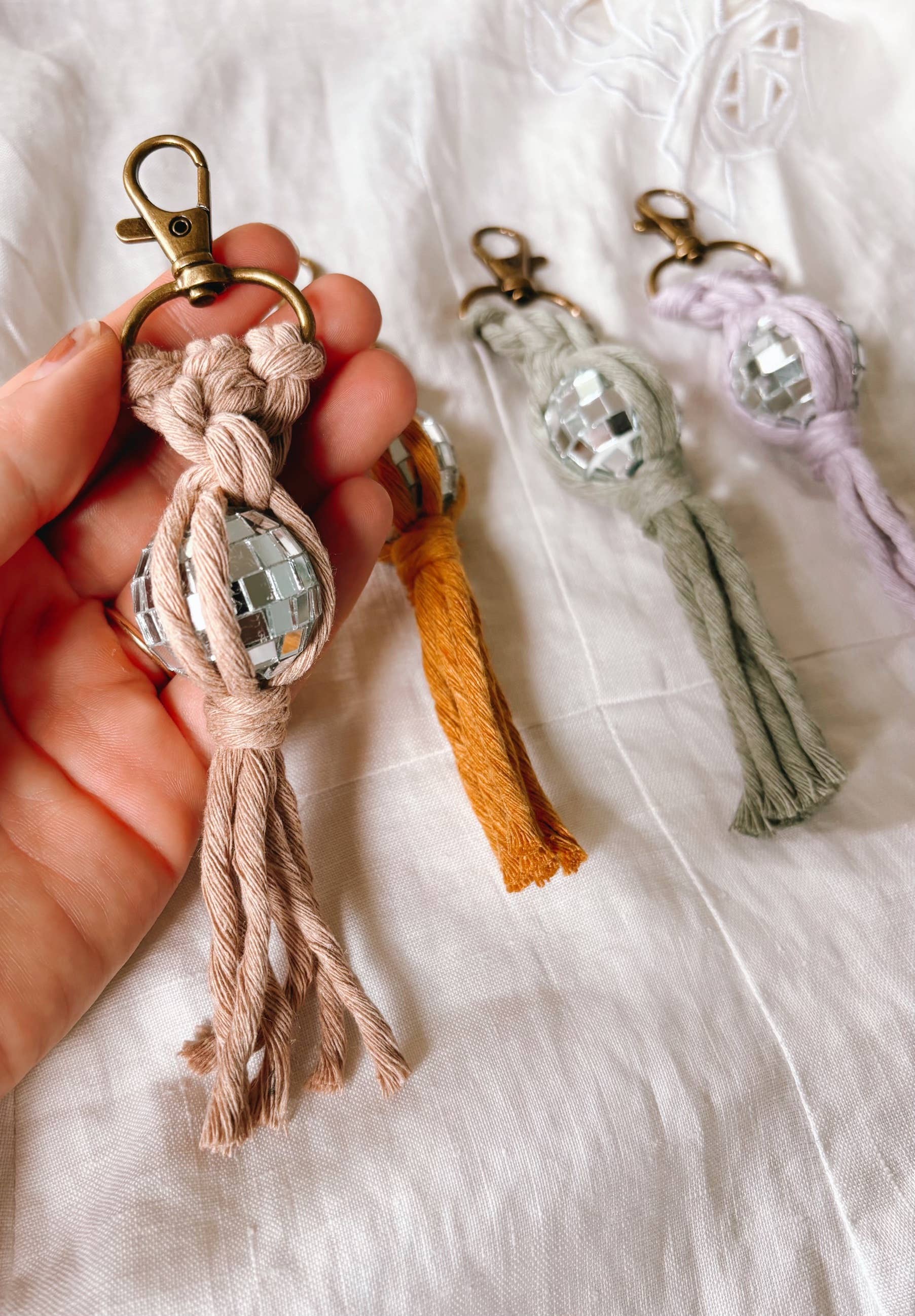 Offhand Fibers – wholesale Keychain – Women's – Miniature Disco Ball Keychain - Retro Accessories, Gifts5