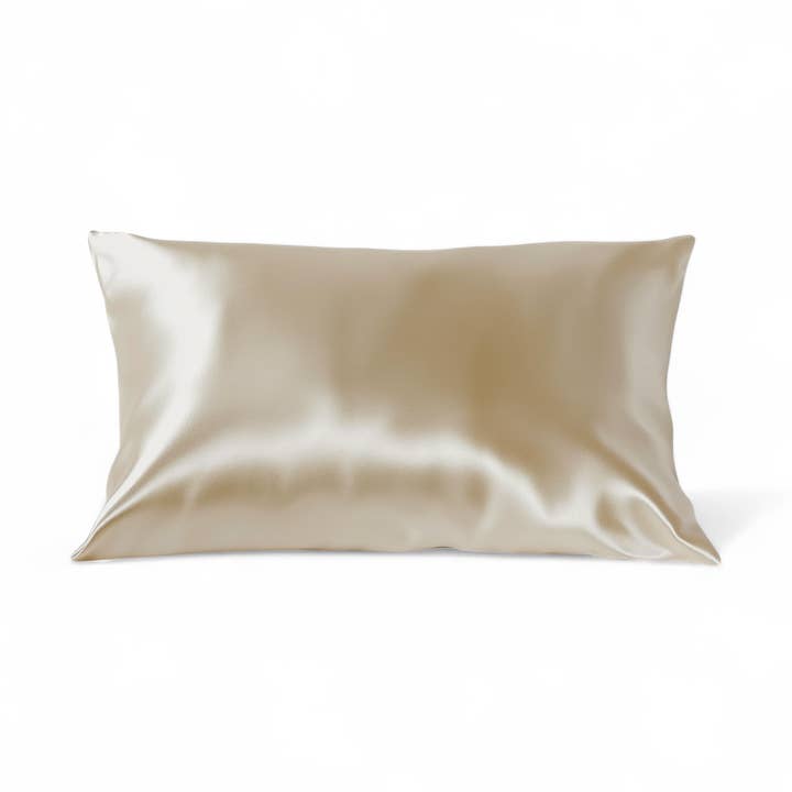 Queen Organic Silk Pillowcase - Champagne for wholesale by HoneyLux