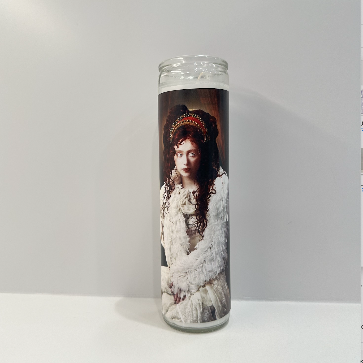 Flaming Feminist - Wholesale Votive Candle - Chappell Roan Prayer Candle2