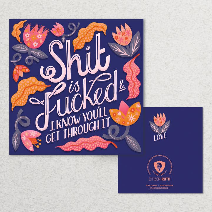 Carta Shit Is Fucked per la vendita all'ingrosso da parte di Citizen Ruth