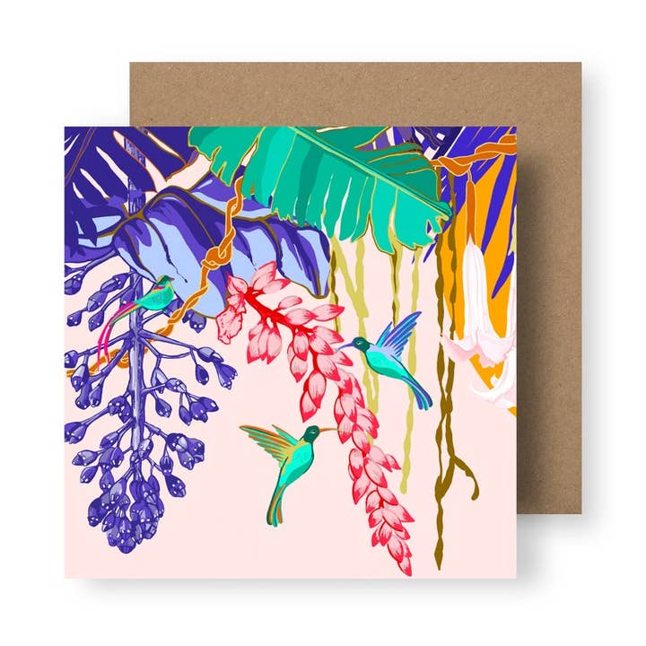 Tropical Canopy Series No.1 Greeting Card for wholesale by Rosie Reiter