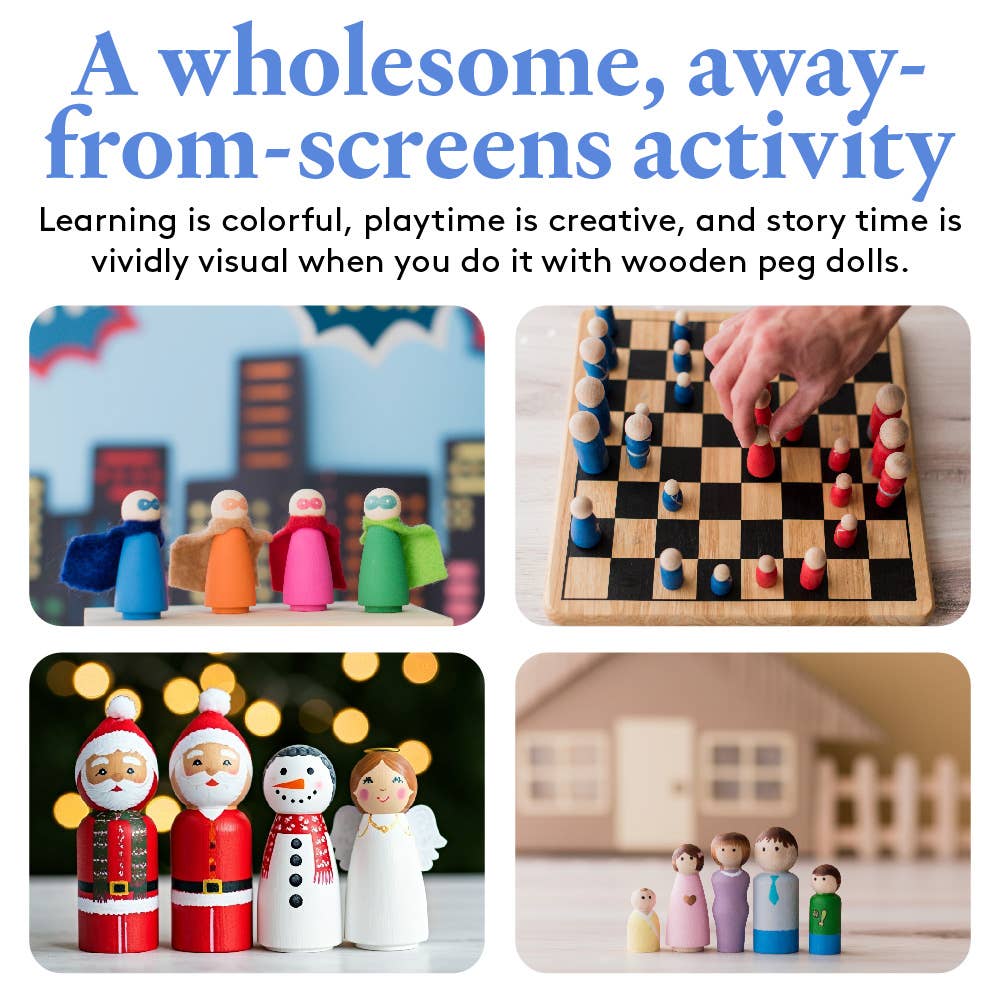 Woodpeckers Crafts - Wholesale DIY Craft Kit - 2-3/4" Gnome Peg Doll6