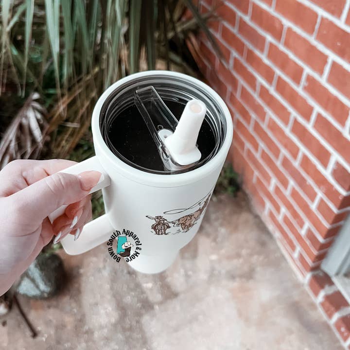 Down South Apparel and More - Wholesale Insulated Mug/Tumbler - Wild Ropin' Leak Proof TumblerÂ