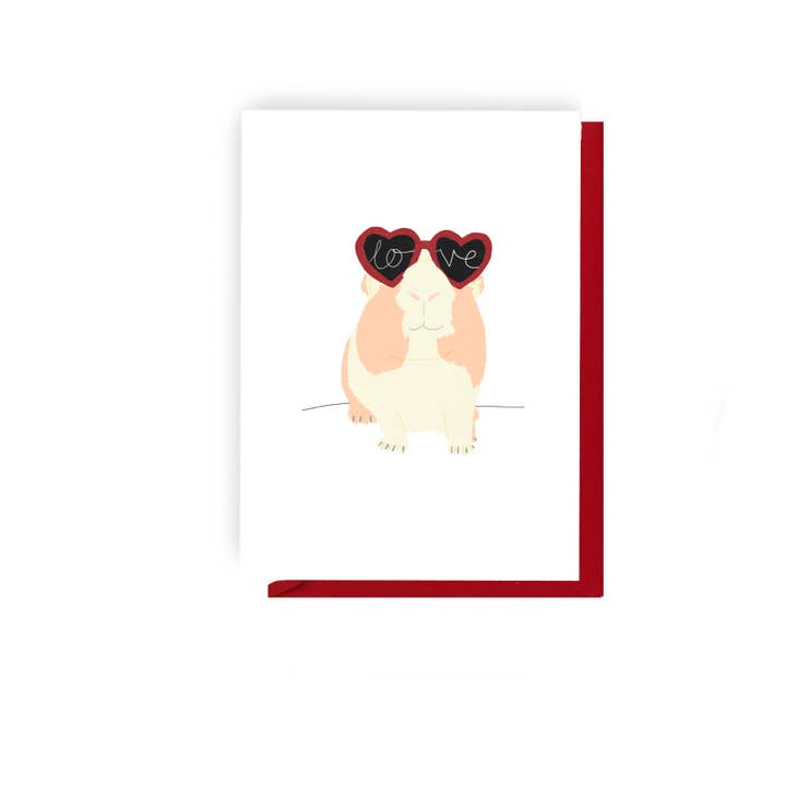 Love Guinea - Illustrated Love Card for wholesale by Olive and Clive