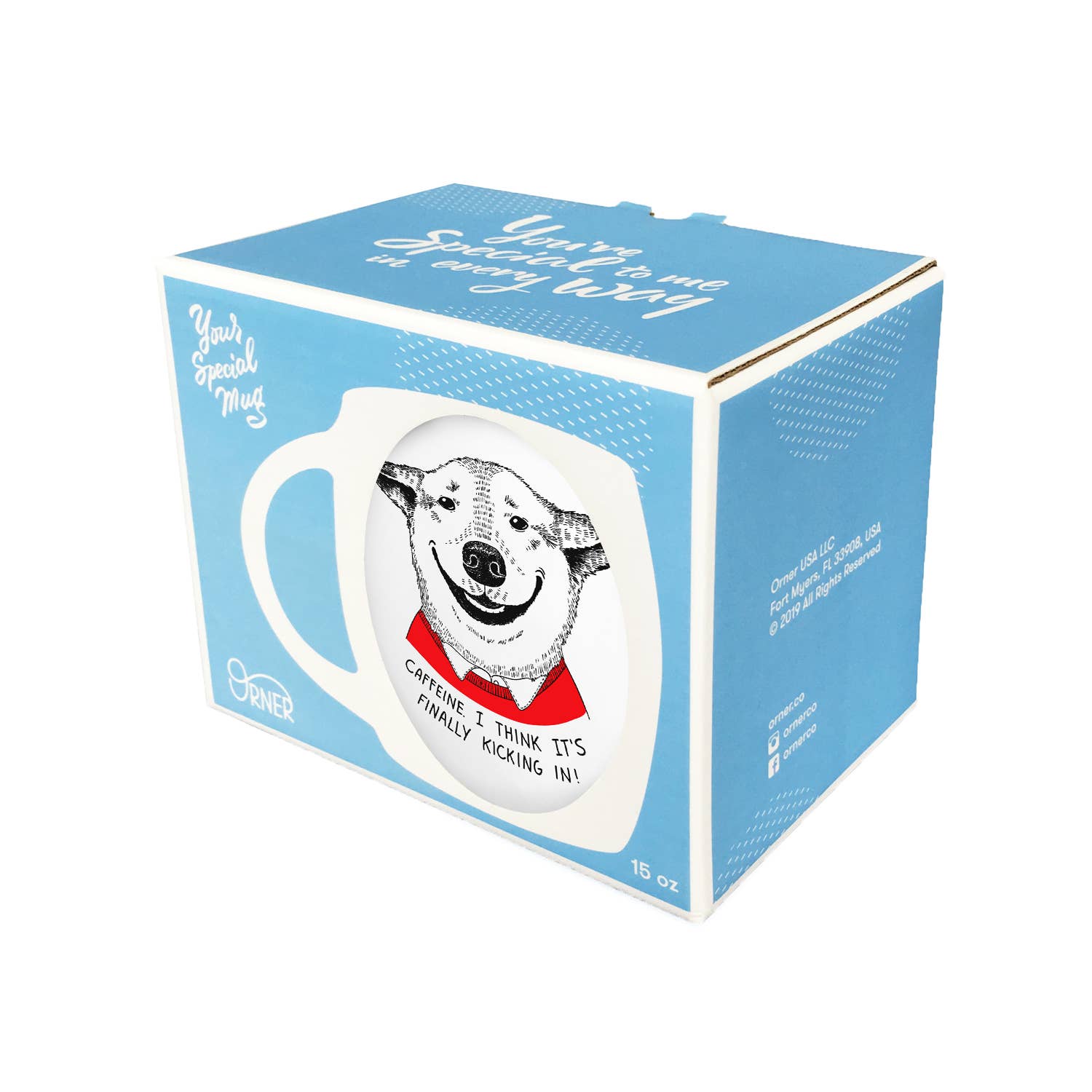 Orner & Co – wholesale Kaffekoppar – Leende Pooch mugg2