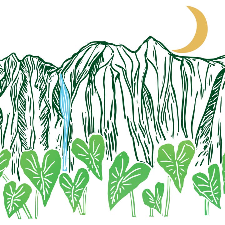 Catie Lehman Art & Design - Wholesale Everyday Greeting Card - 'Koʻolau, Vol. 1,' Hawaiʻi Landscape Greeting Card