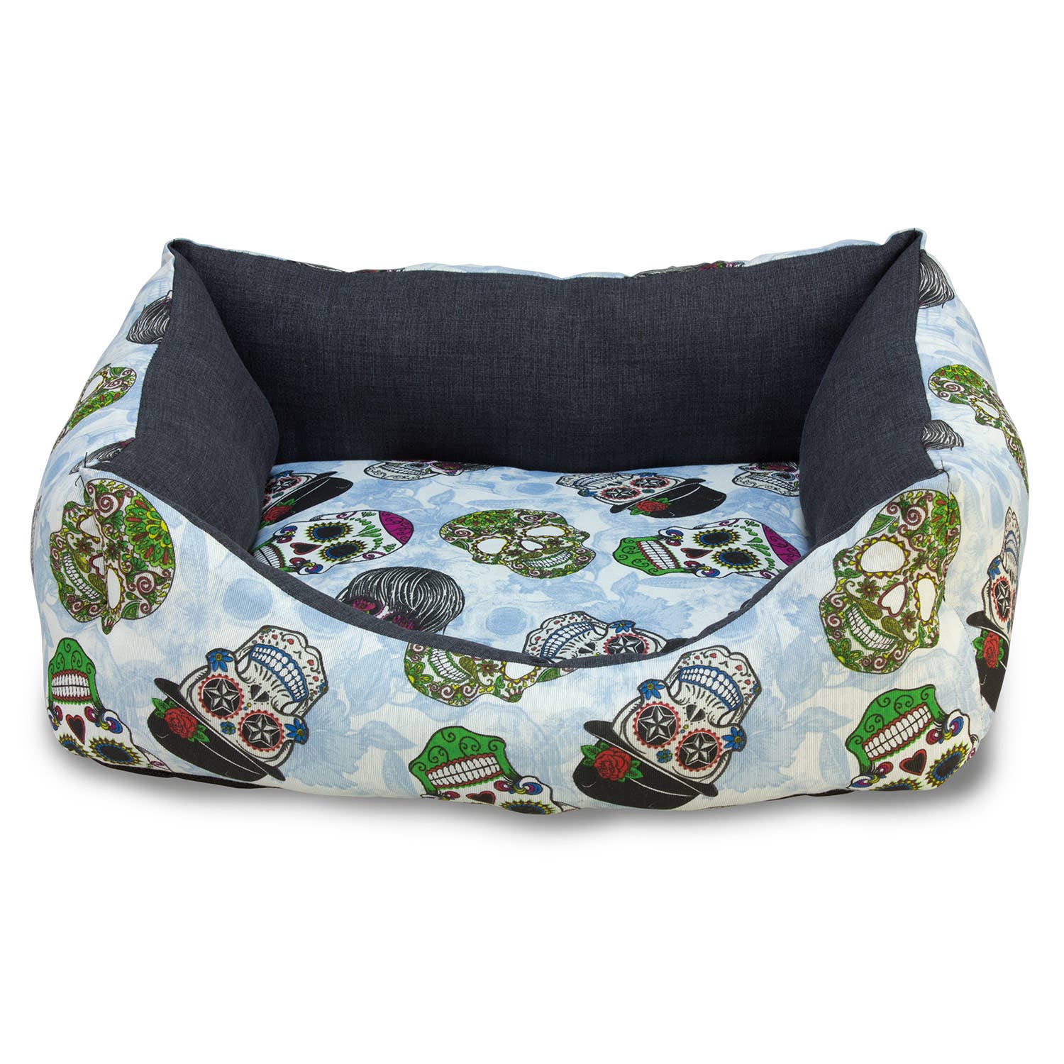ARQUIVET, S.L.U. – cama - Cão por atacado – Cama quadrada Calaveras A Gogo 60 cm0