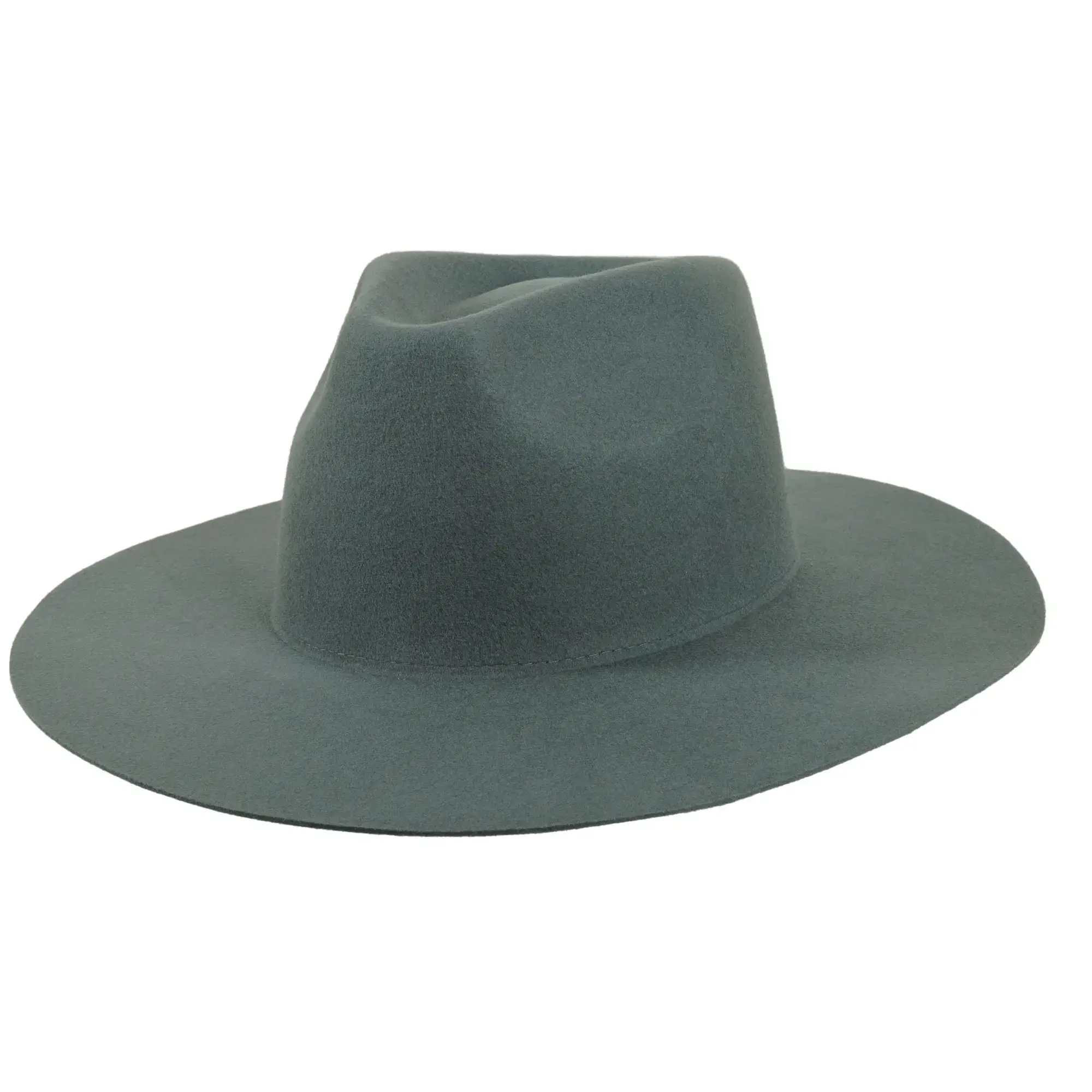 American Hat Makers - Wholesale Fedora - Uniseks - 100% wollen vilten hoed met platte rand - Stijl Rancher26