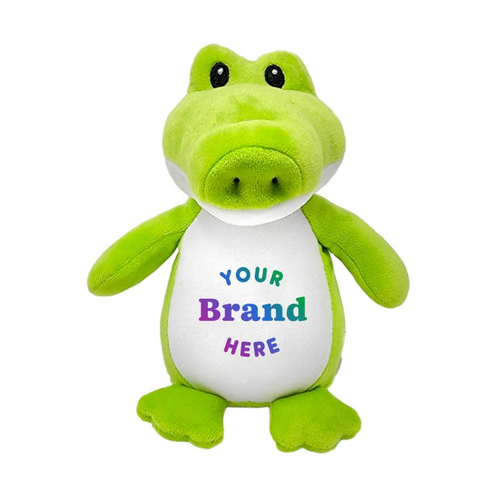 6" Customized Squishy Alligator Plush Animal for wholesale by Plushology® by RGU