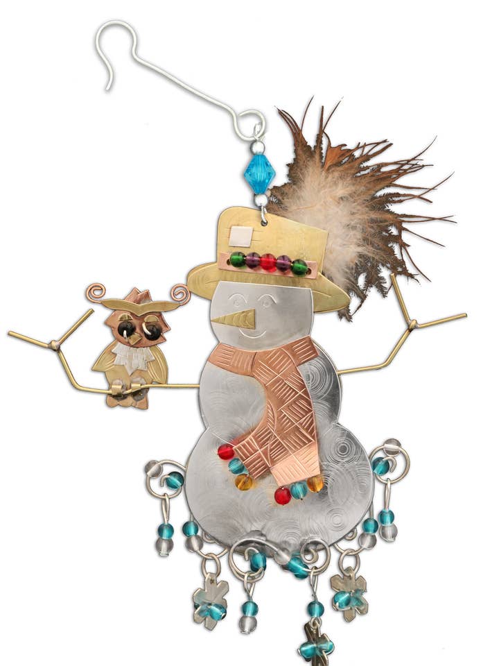 Mr. Snowman Ornament for wholesale by Pilgrim Imports