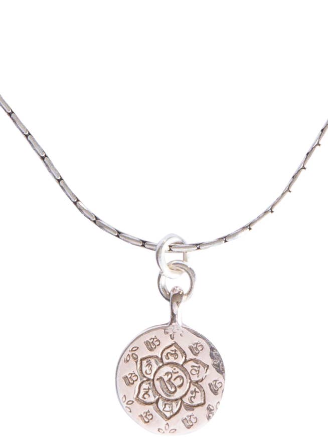 Om Disc Necklace for wholesale by Nothing Jaded