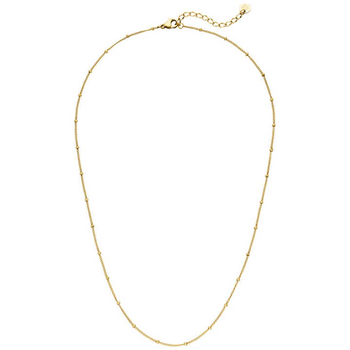 Schmuckgroßhandel - Wholesale Link & Chain Necklace - Simple Dots Necklace | 18K Gold Plated2