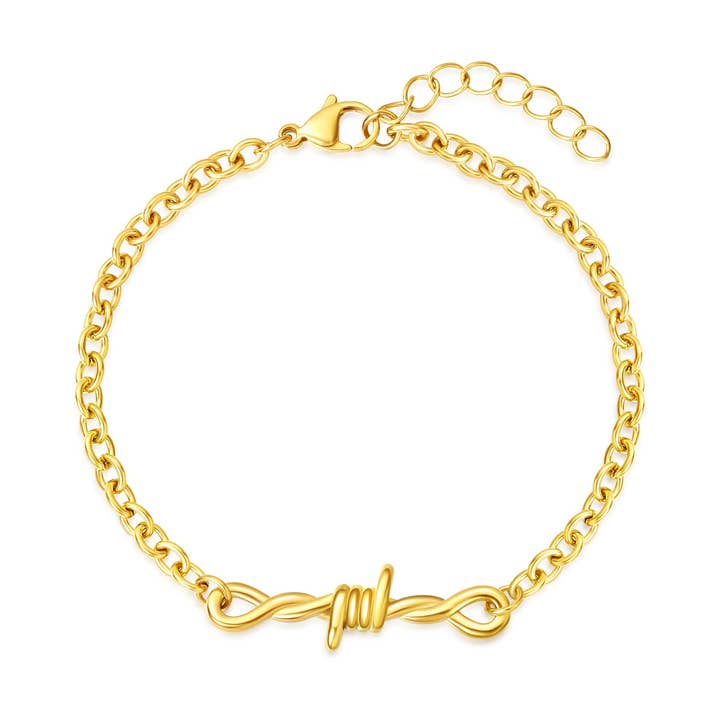 Bracelet Charme Fil de Fer Barbelé pour la vente par Break Out