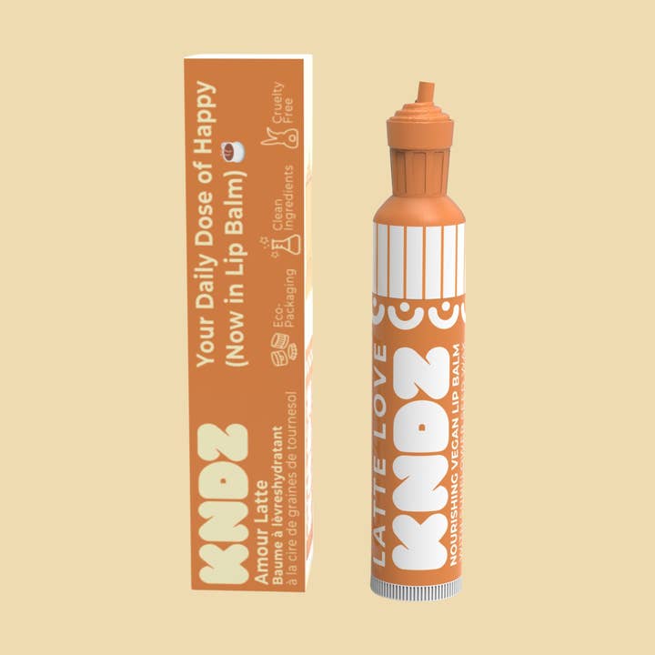 Coffee Series Latte Love Vegan Lip Balm for wholesale by KNDZ