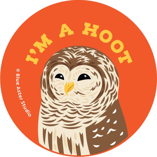 Botão da coruja, “Eu sou uma piada” por atacado de Rextooth Studios