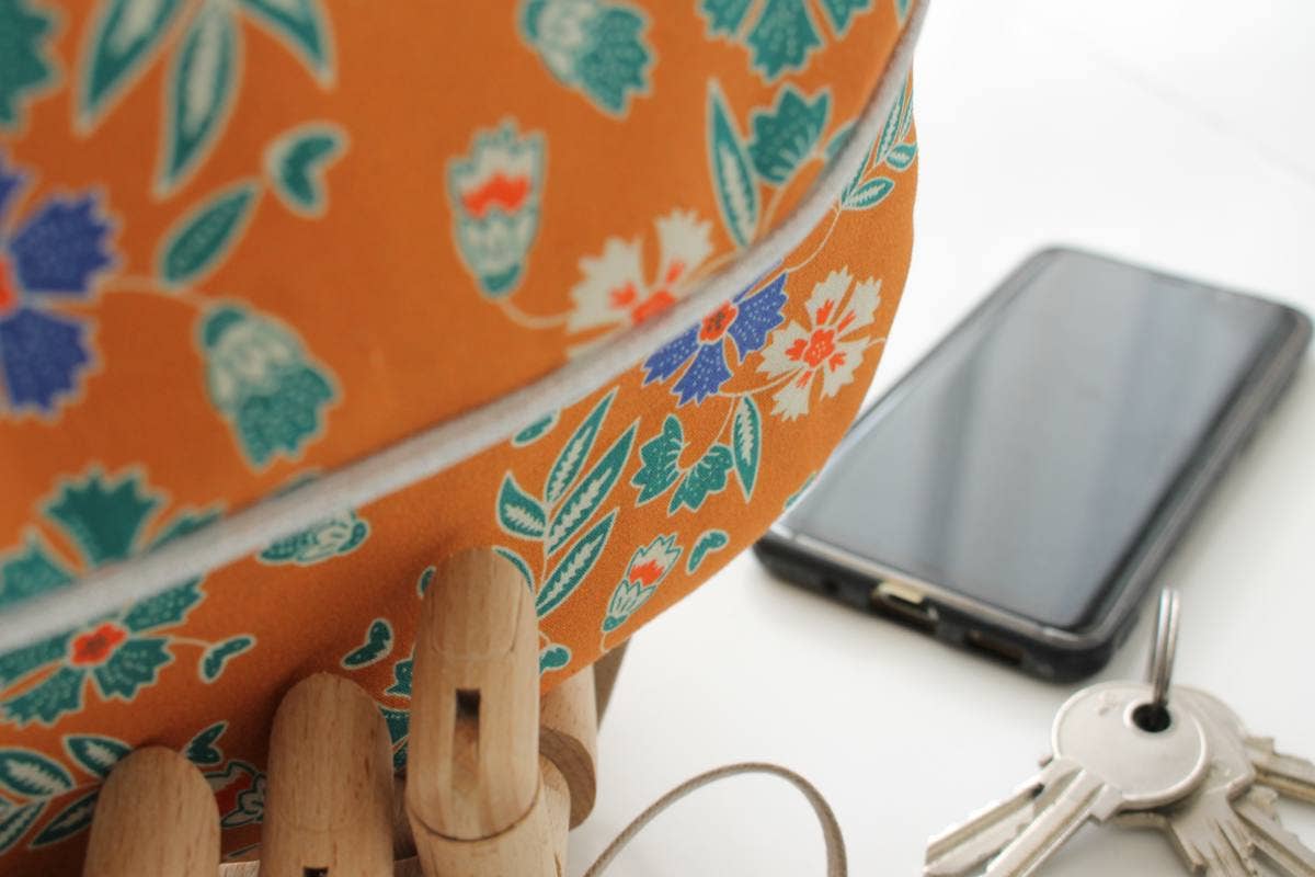 Sabrina Trefle - Wholesale Messenger Bag - Women's - Gloria bag ochre flowers1