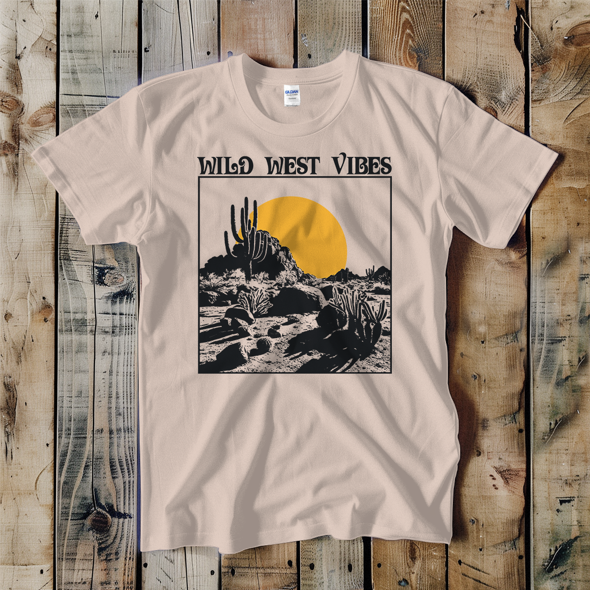 Swift Retail - Wholesale T-Shirt (Graphic) - Unisex - Wild West Vibes Unisex Tee0