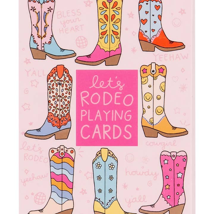 Callie Danielle - Wholesale Playing Cards - Let's Rodeo Western Cowgirl Boots Deck of Playing Cards