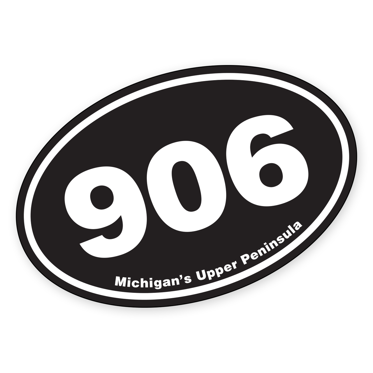 Upper Peninsula Supply Co. - Wholesale Sticker - The Original 906 Oval Sticker1