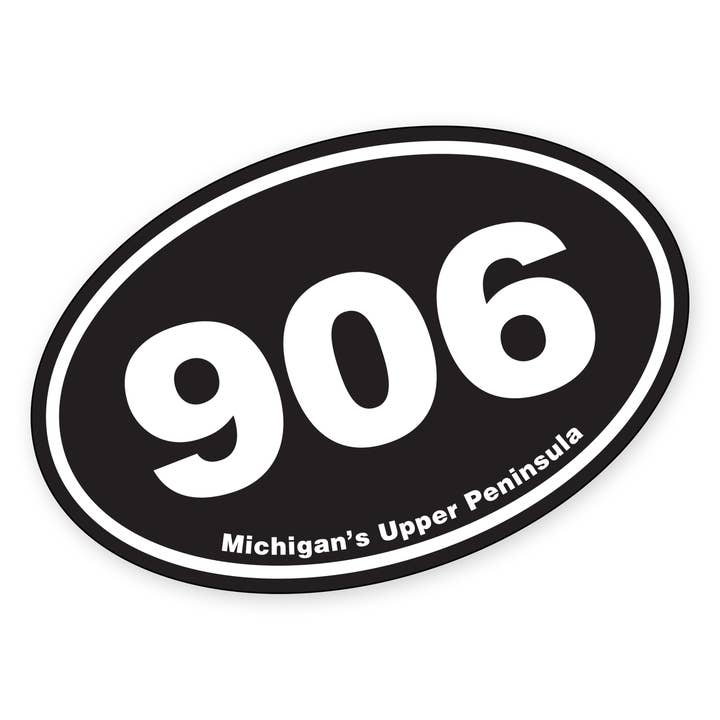 Upper Peninsula Supply Co. - Wholesale Sticker - The Original 906 Oval Sticker1