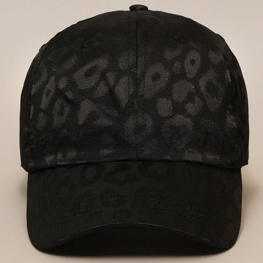 Fashion City – wholesale Baseball cap – Women's – Tonal Leopard Printed Snapback Baseball Cap0