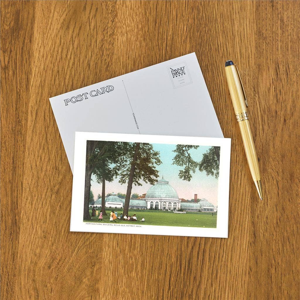 Found Image Press – Großhandel Postkarten – Postkarte MI-669 Gartenbaugebäude, Belle Isle1
