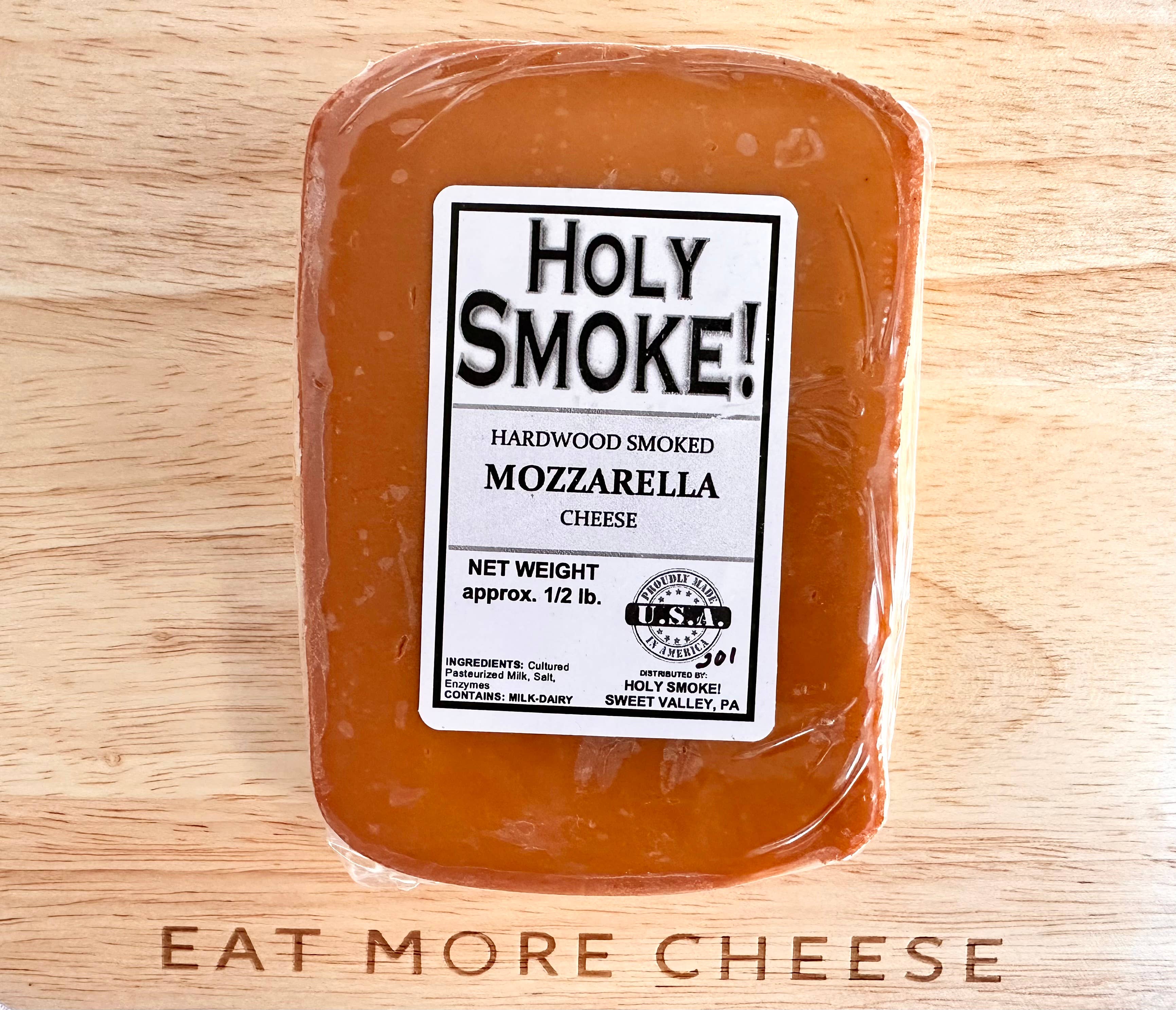 Holy Smoke! - Vente Fromages - Fromage à la mozzarella fumé au bois dur1