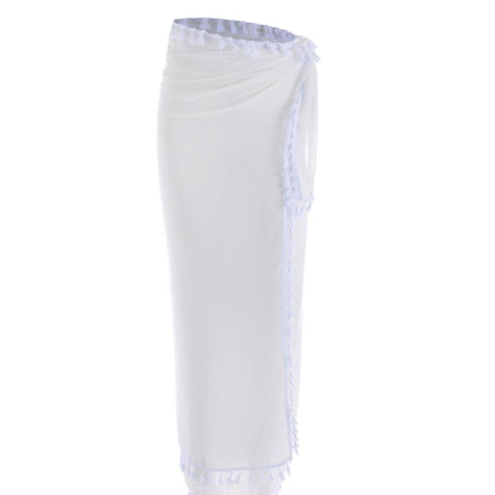 White pareo for wholesale by Emilie collection