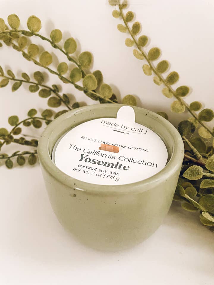 Yosemite Candle for wholesale by Made by Cait J