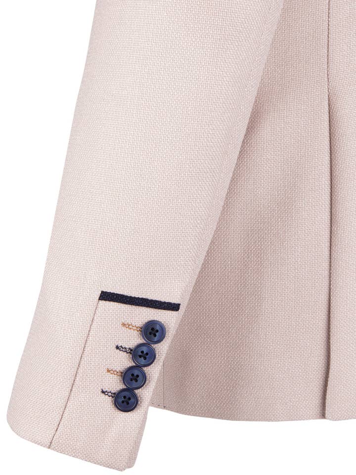 Fratelli Uniti - Wholesale Suit Jacket - Men's - Stone Blazer with Contrast Details - Paolo
