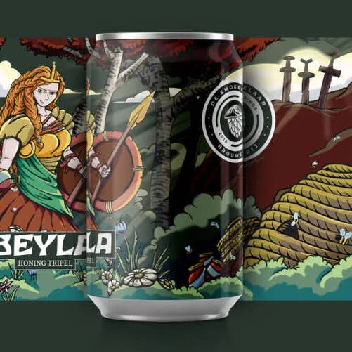 Beyla Honey Triple en lata 33 cl para venta al por mayor de Brouwerij de Smokkelaar