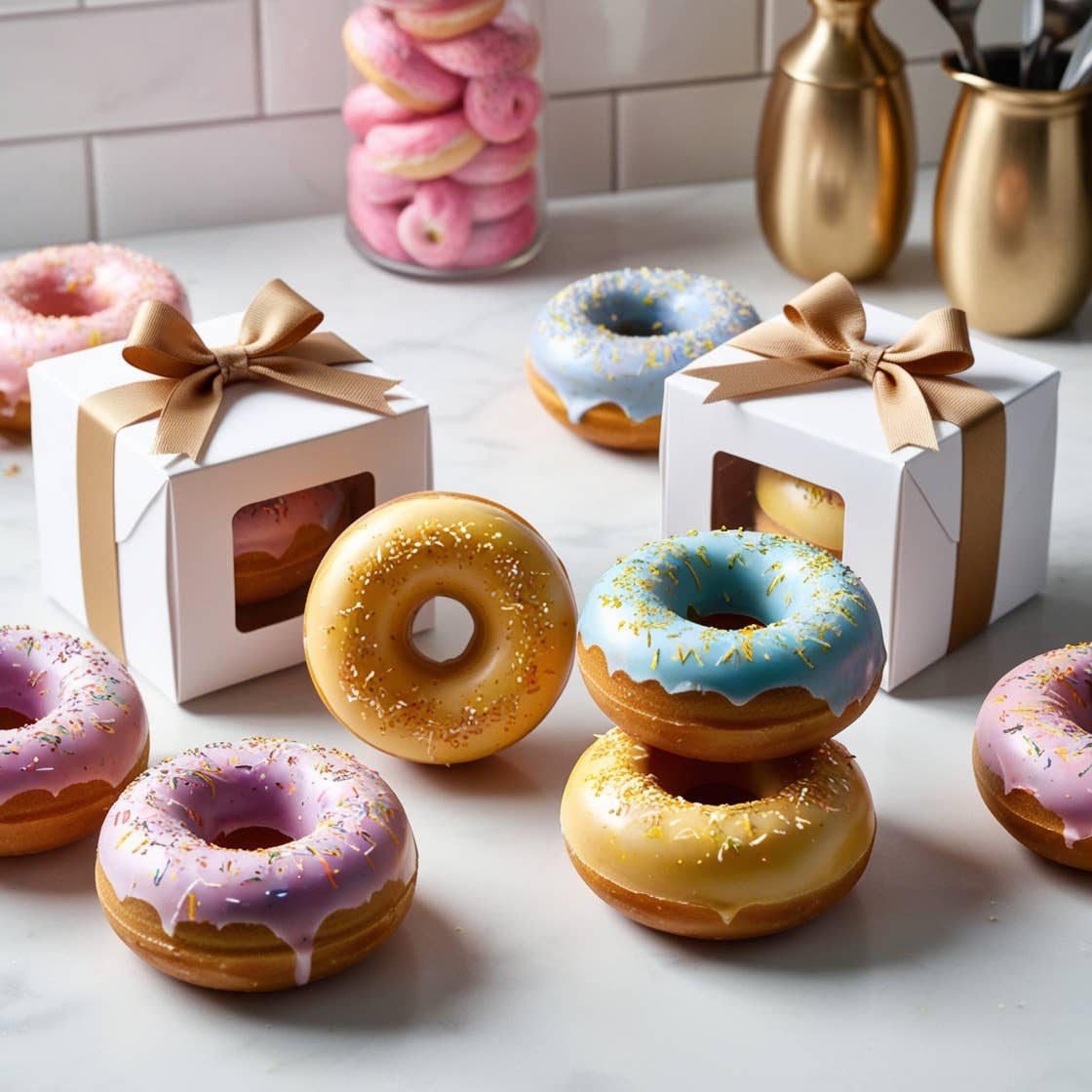 Beautique Goals - Wholesale Bar Soap - Gentle Glow Donut Soap Bars3