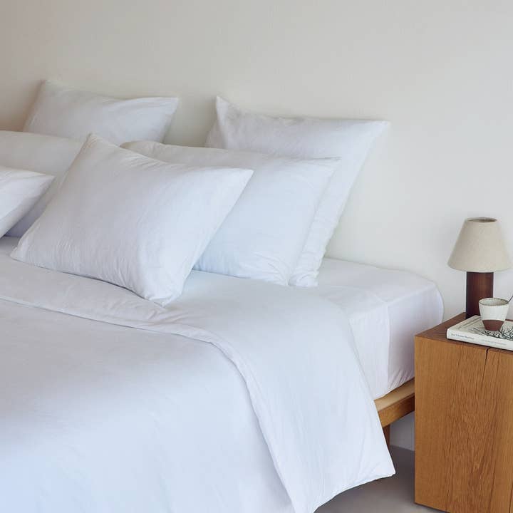 Torres Novas - Wholesale Duvet Cover - Roupa de Cama de Algodão Lavado Branco Tavira1