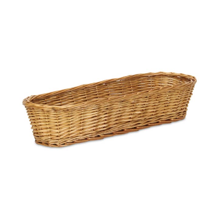 Cheungs Home Decor - Wholesale Food Gift Basket - Panarium Willow Bread Basket - Medium Brown