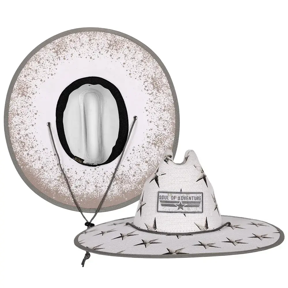 Soul of Adventure - Wholesale Straw Hat - Unisex - Keys Straw Hat / Lifeguard Hat – Wide Brim, UPF 50+0