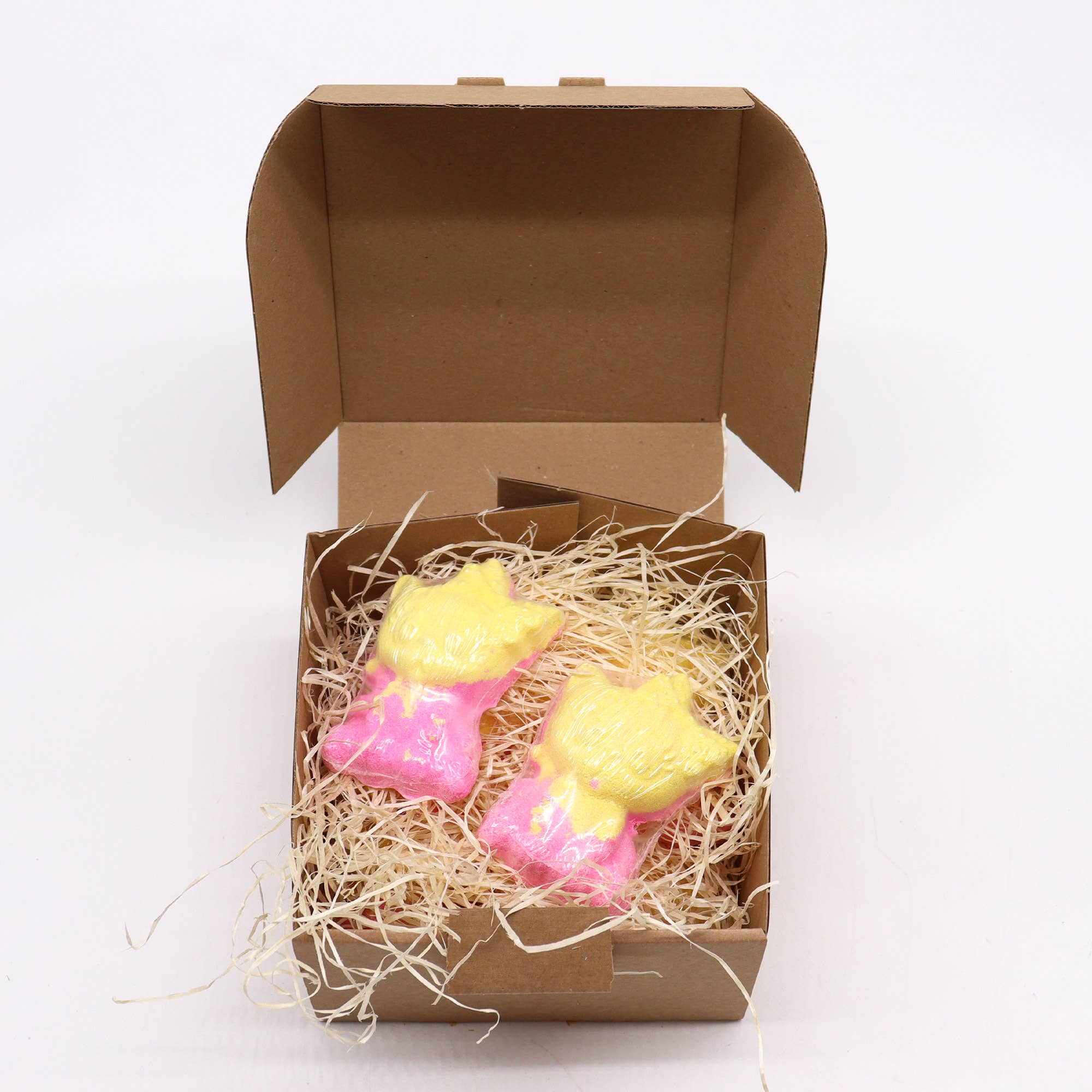 AW Aromatics Limited - Wholesale Bath Bomb/Fizz - White Label Cat Bathbomb 80g - Banana2