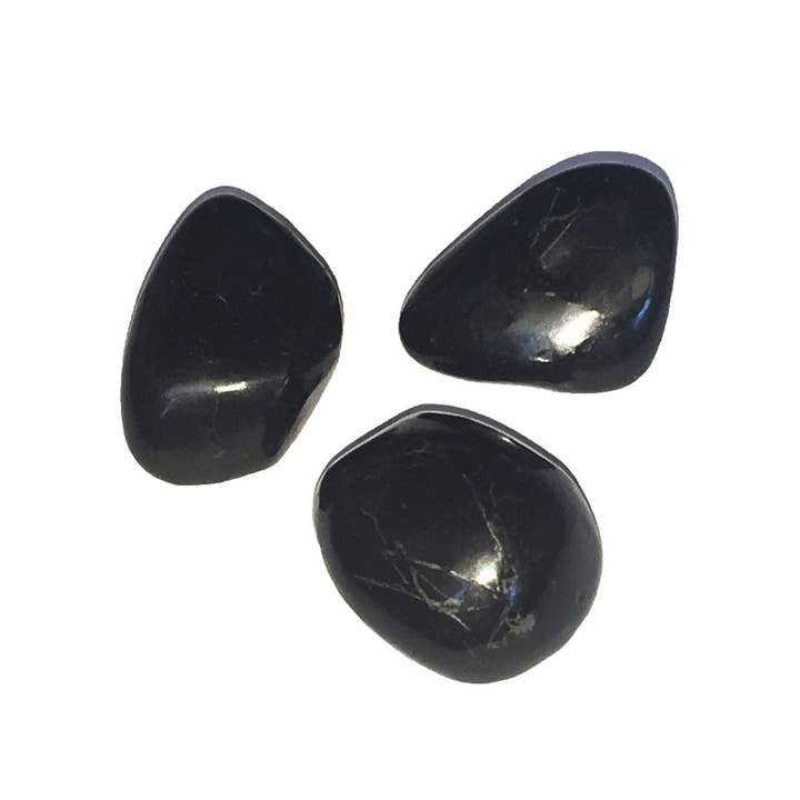 Shungite tumbled stones - 1kg for wholesale by France Mineraux