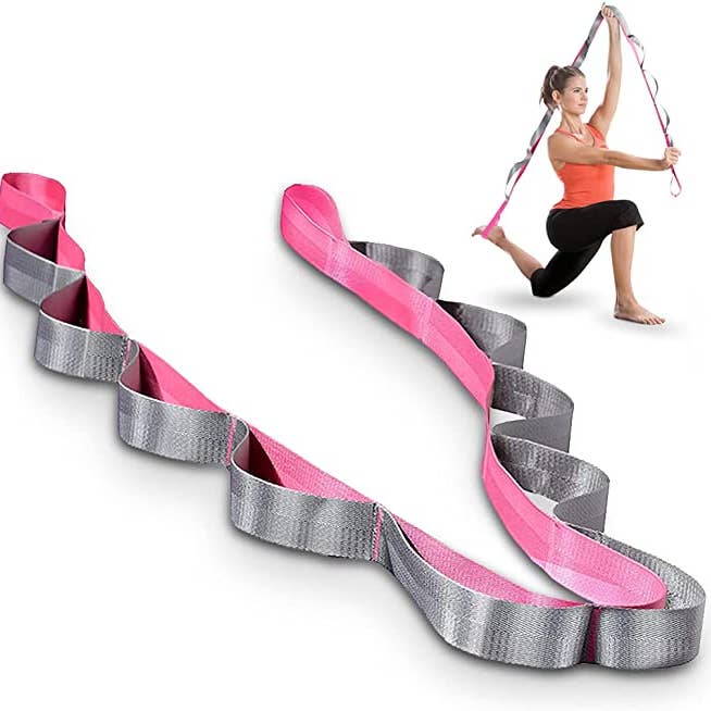 Acupoint – wholesale Yoga strap/band – Acupoint Yoga Stretching Strap with Loops - 12-Loop