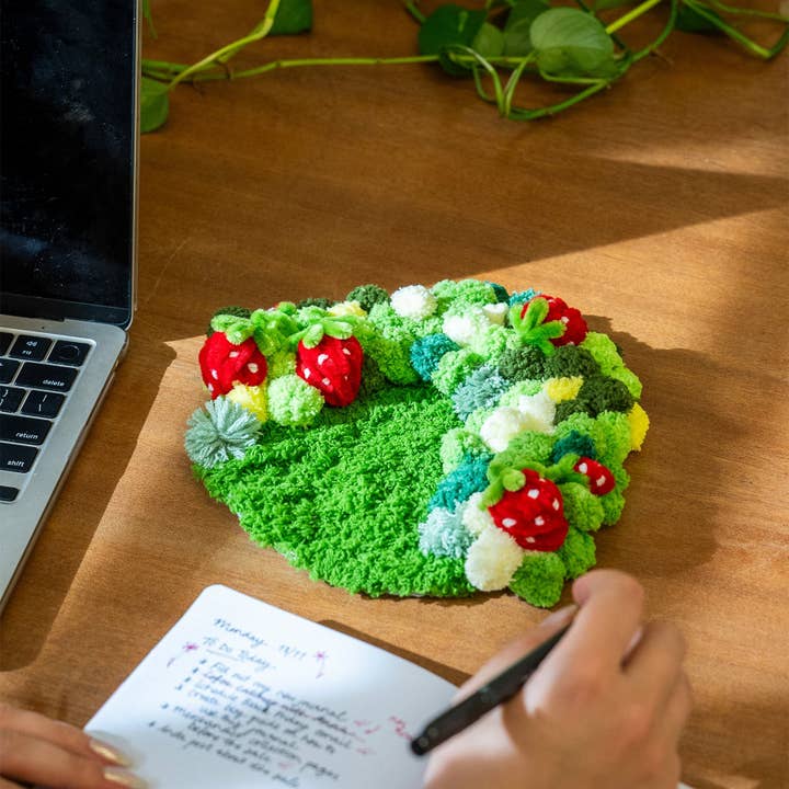 Craft Club - Wholesale DIY Craft Kit - STRAWBERRY - Moss Coaster Kit8