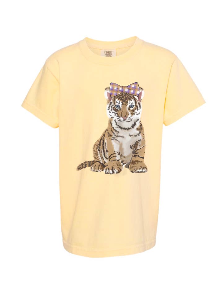Pink House On River Road - Wholesale Screen Printed T-Shirt - Kids - Baby LSU Tiger Mascot Graphic Tee YOUTH