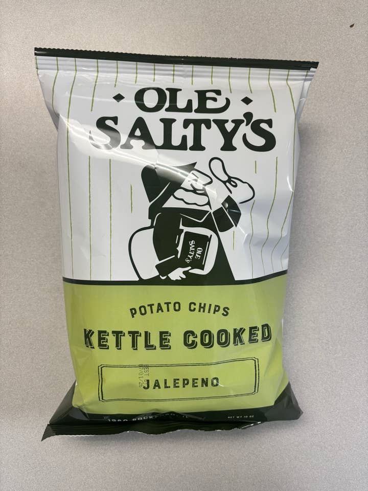10oz Jalapeno Kettle Cooked Potato Chips for wholesale by Ole Salty's