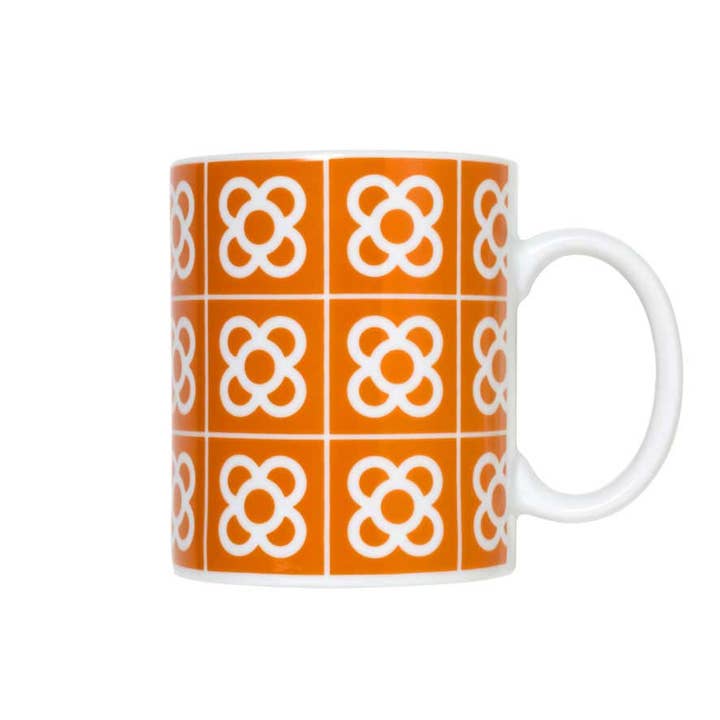 Taza Barcelona Flower naranja para venta al por mayor de Flor de Barcelona