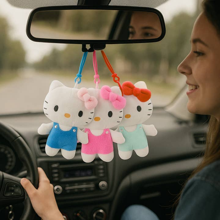 16cm Hello Kitty Soft Plush Toy Keychain for wholesale by Baby Republic