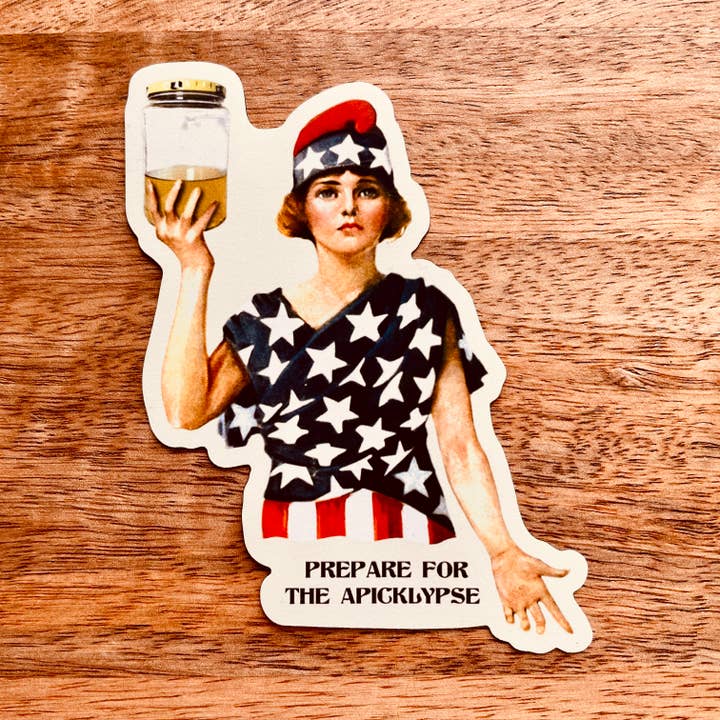 Pickle/Apicklypse funny magnet for wholesale by Colossal Sanders