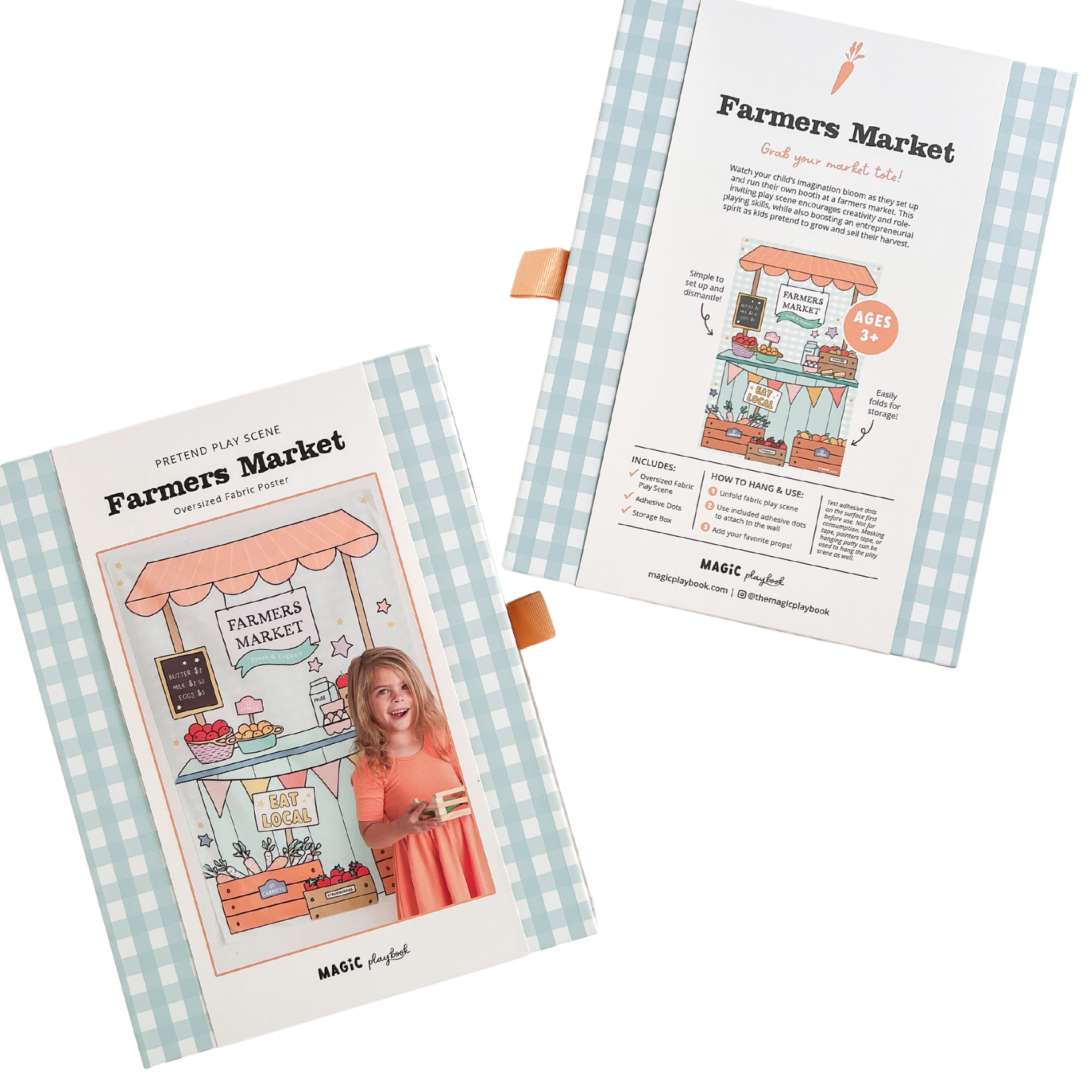 MagicPlaybook - Wholesale Toy Set - Kids - Farmer's Market Fabric Play Scene Imaginative Role-Play Toy3