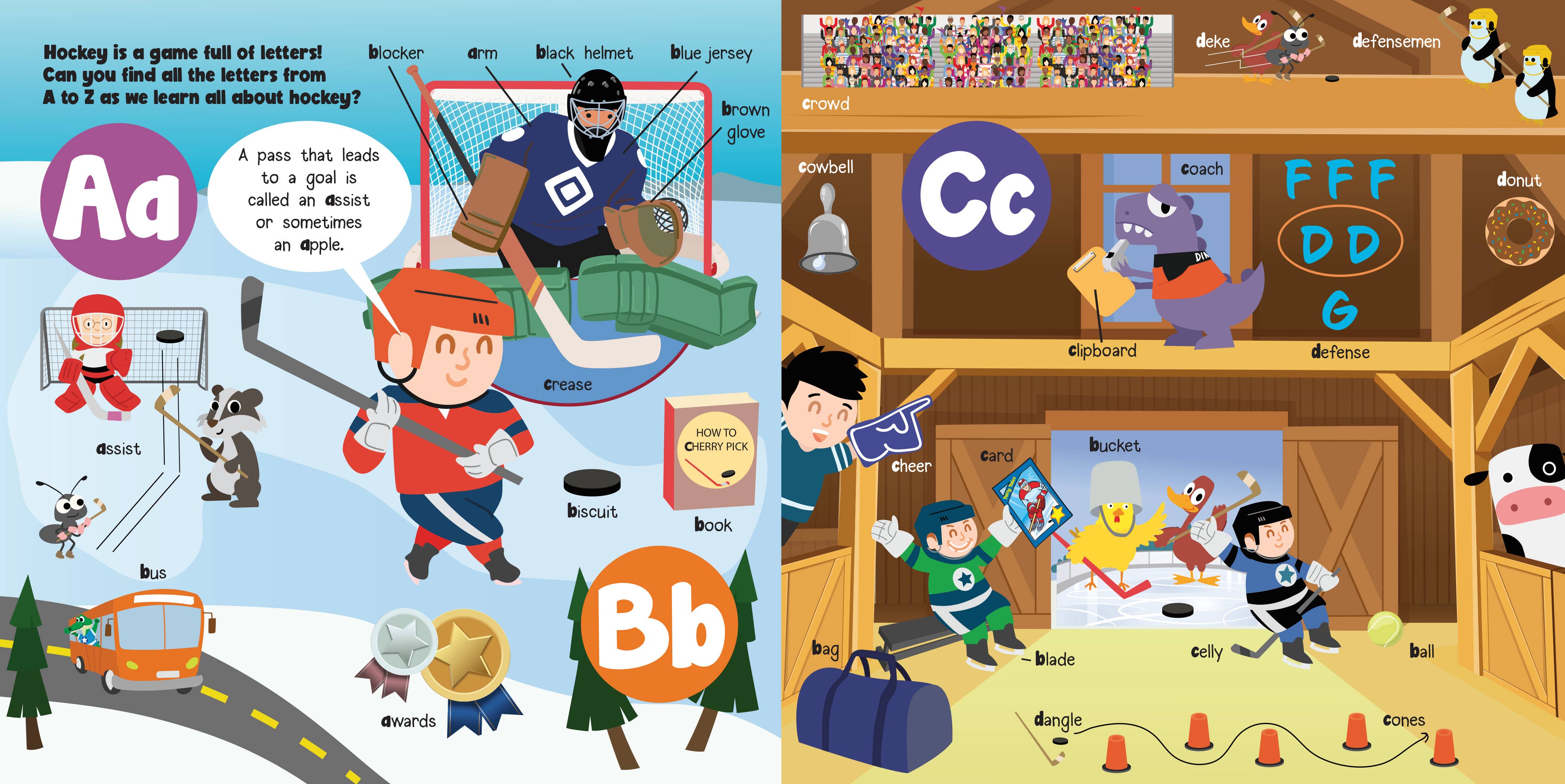 Taffy Tales Inc. - Wholesale Baby & Toddler Book (0-2) - Hockey ABC Fun Flaps (a chunky lift-the-flaps board book)1