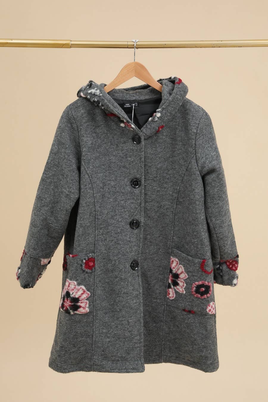 la maison des fibres naturelles – wholesale Rock - Dam – Broderad kappa 99025 80% ull 20% polyester26