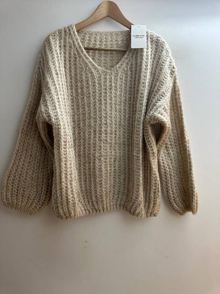 0158 Knitted sweater for wholesale by LORIANE